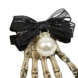 Maxbell Skull Hand Hair Clip Hairpin Costume Accessory for Party Cosplay Decor White