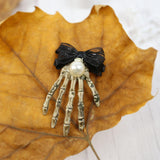 Maxbell Skull Hand Hair Clip Hairpin Costume Accessory for Party Cosplay Decor White