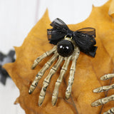 Maxbell Skull Hand Hair Clip Hairpin Costume Accessory for Party Cosplay Decor Black