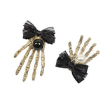 Maxbell Skull Hand Hair Clip Hairpin Costume Accessory for Party Cosplay Decor Black