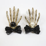 Maxbell Skull Hand Hair Clip Hairpin Costume Accessory for Party Cosplay Decor Black