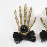Maxbell Skull Hand Hair Clip Hairpin Costume Accessory for Party Cosplay Decor Black