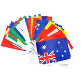 Maxbell 32 Hanging String Flags Bunting Banners for Events Restaurant Festival 20cmx28cm