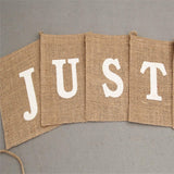 Maxbell Reusable Burlap Bunting Banner Wedding Banner for Anniversary Event Party