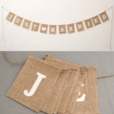 Maxbell Reusable Burlap Bunting Banner Wedding Banner for Anniversary Event Party