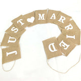 Maxbell Reusable Burlap Bunting Banner Wedding Banner for Anniversary Event Party