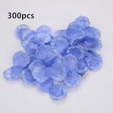 Maxbell 300x Handcraft Artificial Flower Petals Simulation for Home Garden Wall Blue