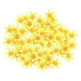 Maxbell 300 Pieces Artificial Flower Petals Resuable Floret for Party Table Outdoor Yellow