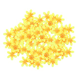 Maxbell 300 Pieces Artificial Flower Petals Resuable Floret for Party Table Outdoor Yellow