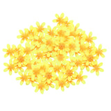 Maxbell 300 Pieces Artificial Flower Petals Resuable Floret for Party Table Outdoor Yellow