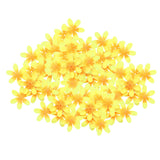 Maxbell 300 Pieces Artificial Flower Petals Resuable Floret for Party Table Outdoor Yellow