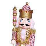 Maxbell Wooden Nutcracker Puppet Statue Kids Traditional for Shelves Holiday Home