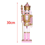 Maxbell Wooden Nutcracker Puppet Statue Kids Traditional for Shelves Holiday Home