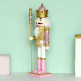 Maxbell Wooden Nutcracker Puppet Statue Kids Traditional for Shelves Holiday Home