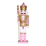 Maxbell Wooden Nutcracker Puppet Statue Kids Traditional for Shelves Holiday Home