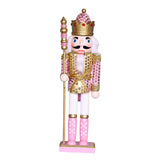 Maxbell Wooden Nutcracker Puppet Statue Kids Traditional for Shelves Holiday Home