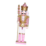 Maxbell Wooden Nutcracker Puppet Statue Kids Traditional for Shelves Holiday Home