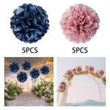 Maxbell 5Pcs Reusable Paper Flower Balls Decorative for DIY Paper Wedding Outdoor Rose Gold