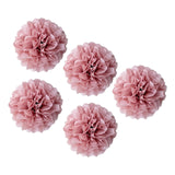Maxbell 5Pcs Reusable Paper Flower Balls Decorative for DIY Paper Wedding Outdoor Rose Gold