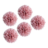 Maxbell 5Pcs Reusable Paper Flower Balls Decorative for DIY Paper Wedding Outdoor Rose Gold
