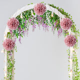 Maxbell 5Pcs Reusable Paper Flower Balls Decorative for DIY Paper Wedding Outdoor Rose Gold