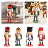 Maxbell Nutcracker Soldier model Standing Classic Puppet Doll for Decorative Red Drum