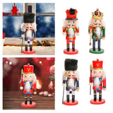 Maxbell Nutcracker Soldier model Standing Classic Puppet Doll for Decorative Red Drum