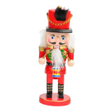 Maxbell Nutcracker Soldier model Standing Classic Puppet Doll for Decorative Red Drum