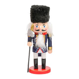 Maxbell Nutcracker Soldier model Standing Classic Puppet Doll for Decorative Blue