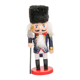 Maxbell Nutcracker Soldier model Standing Classic Puppet Doll for Decorative Blue