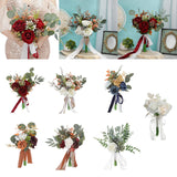 Maxbell Romantic Wedding Bridal Bouquet Photography Props for Banquet Wedding Decor A