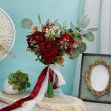 Maxbell Romantic Wedding Bridal Bouquet Photography Props for Banquet Wedding Decor A