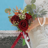 Maxbell Romantic Wedding Bridal Bouquet Photography Props for Banquet Wedding Decor A