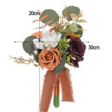 Maxbell Romantic Wedding Bridal Bouquet Photography Props for Banquet Wedding Decor D