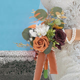 Maxbell Romantic Wedding Bridal Bouquet Photography Props for Banquet Wedding Decor D