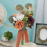 Maxbell Romantic Wedding Bridal Bouquet Photography Props for Banquet Wedding Decor D