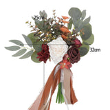 Maxbell Romantic Wedding Bridal Bouquet Photography Props for Banquet Wedding Decor E