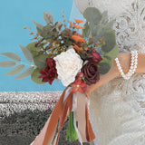 Maxbell Romantic Wedding Bridal Bouquet Photography Props for Banquet Wedding Decor E