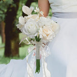 Maxbell Romantic Wedding Bridal Bouquet Photography Props for Banquet Wedding Decor G