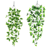 Maxbell Simulation Rattan Leaves Fake Plants for Hanging Decor Garden Wedding Decor