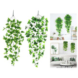 Maxbell Simulation Rattan Leaves Fake Plants for Hanging Decor Garden Wedding Decor