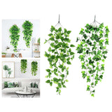 Maxbell Simulation Rattan Leaves Fake Plants for Hanging Decor Garden Wedding Decor