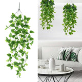 Maxbell Simulation Rattan Leaves Fake Plants for Hanging Decor Garden Wedding Decor