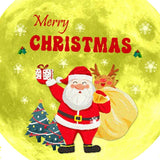 Maxbell Cartoon Christmas Wall Decals Glow in The Dark Murals for Window Clings Home