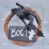 Maxbell Halloween Spider Wreath Dining Room Hanging Porch Window Ornaments