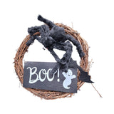 Maxbell Halloween Spider Wreath Dining Room Hanging Porch Window Ornaments