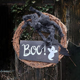 Maxbell Halloween Spider Wreath Dining Room Hanging Porch Window Ornaments