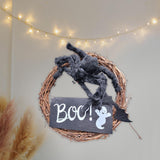 Maxbell Halloween Spider Wreath Dining Room Hanging Porch Window Ornaments