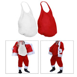 Maxbell Christmas Fake Belly for Stage Performances Halloween Party Supplies