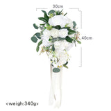 Maxbell Artificial Bride Hand Stick Flower for Anniversary Wedding Decorations
